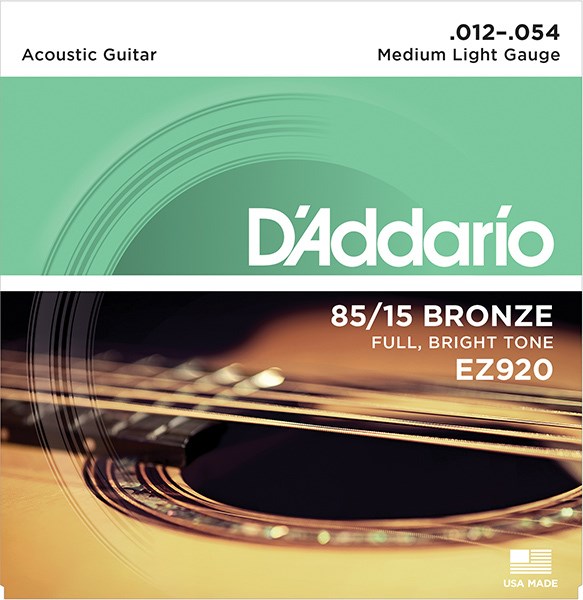 Струны для акустической гитары D'Addario EZ920 12-54 EZ920 - фото 5281