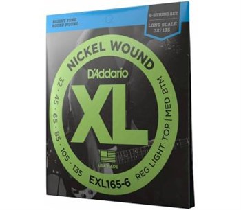 D'ADDARIO EXL165 6 струны для бас гитары EXL165 6 - фото 729