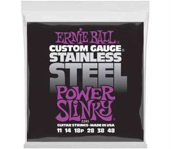 ERNIE BALL 2245 Stainless Steel Slinky Power 11-48 - Струны для электрогитары P02245-2 - фото 8508