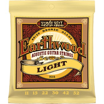 ERNIE BALL 2004 Earthwood 80/20 Bronze Light 11-52 - Струны для акустической гитары P02004-2 - фото 8589