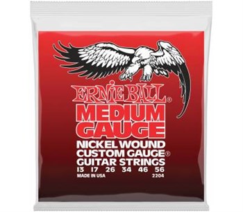 ERNIE BALL 2204 Nickel Wound Medium 13-56 - Струны для электрогитары P02204-2 - фото 8612