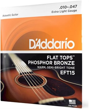 D'ADDARIO EFT 15 - Струны для акустической гитары EFT15-2 - фото 8622