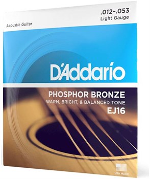 D'ADDARIO EJ16 - Струны для акустической гитары EJ16-2 - фото 8632