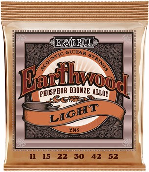 ERNIE BALL 2148 Earthwood Phosphor Bronze Light 11-52 - Струны для акустической гитары P02148-2 - фото 8692