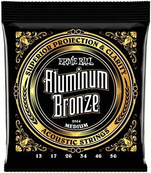 ERNIE BALL 2564 Aluminum Bronze Medium 13-56 - Струны для акустической гитары P02564-1 - фото 8700