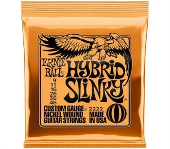 ERNIE BALL 2222 Nickel Wound Slinky Hybrid 9-46 - Струны для электрогитары P02222-2 - фото 8877