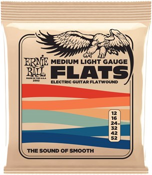 ERNIE BALL 2582 Flatwound Medium Light 11-52 - Струны для электрогитары P02582-1 - фото 8909