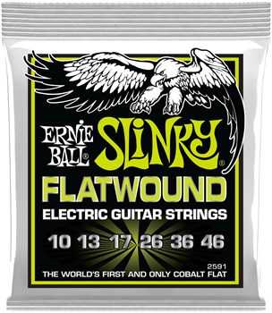 ERNIE BALL 2591 Slinky Flatwound Regular 10-46 - Струны для электрогитары P02591-1 - фото 8911