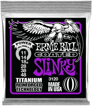 ERNIE BALL 3120 RPS Coated Titanium Slinky Power 11-48 - Струны для электрогитары P03120-1 - фото 8929