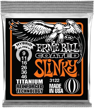 ERNIE BALL 3122 RPS Coated Titanium Slinky Hybrid 9-46 - Струны для электрогитары P03122-2 - фото 8931