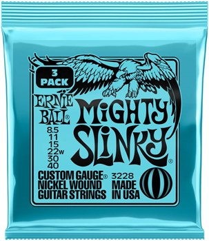 ERNIE BALL 3228 Nickel Slinky Mighty 3 Pack 8.5-40 - Струны для электрогитары P03228-1 - фото 8947