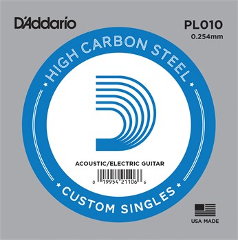 D'ADDARIO PL010 - Струна одиночная для акустической и электрогитары PL010-2 - фото 9181