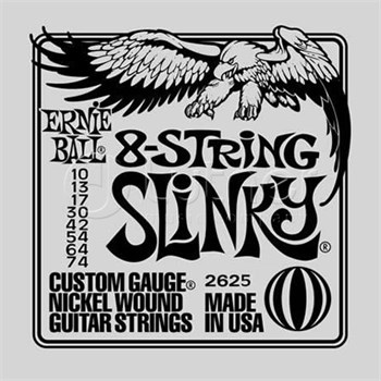 ERNIE BALL 2625 Nickel Wound Slinky 10-74 - Струны для 8 струнной электрогитары P02625-2 - фото 9292