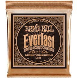 ERNIE BALL 2548 Everlast Coated Phosphor Bronze Light 11-52 - Струны для акустической гитары P02548-1