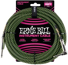 ERNIE BALL 6066, 7.62м - Инструментальный кабель P06066-1