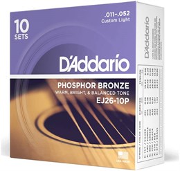 D'ADDARIO EJ26-10P - Струны для акустической гитары EJ26-10P-2