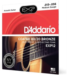 D'ADDARIO EXP12 - Струны для акустической гитары EXP12-2