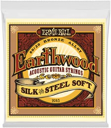 ERNIE BALL 2045 Earthwood Silk & Steel Soft 11-52 - Струны для акустической гитары P02045-2