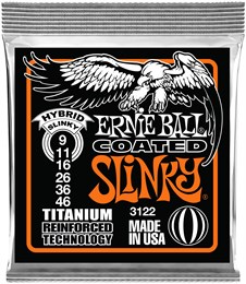 ERNIE BALL 3122 RPS Coated Titanium Slinky Hybrid 9-46 - Струны для электрогитары P03122-2