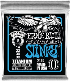 ERNIE BALL 3125 RPS Coated Titanium Slinky Extra 8-38 - Струны для электрогитары P03125-1