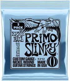 ERNIE BALL 3212 Nickel Slinky Primo 3 Pack 9.5-44 - Струны для электрогитары P03212-1