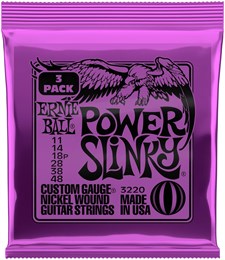 ERNIE BALL 3220 Nickel Wound Slinky Power 3 Pack 11-48 - Струны для электрогитары P03220-1