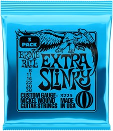 ERNIE BALL 3225 Nickel Slinky Extra 3 Pack 8-38 - Струны для электрогитары P03225-1