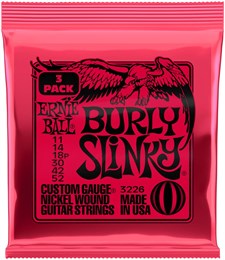 ERNIE BALL 3226 Nickel Slinky Burly 3 Pack 11-52 - Струны для электрогитары P03226-1