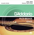 Струны для акустической гитары D'Addario EZ920 12-54 EZ920 - фото 5281